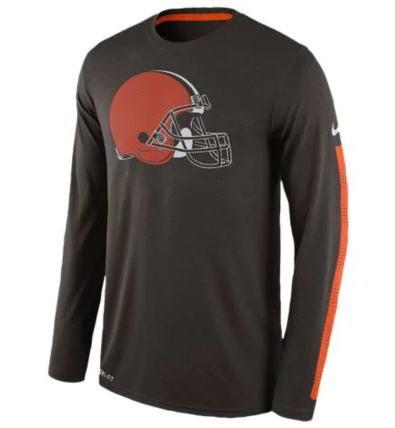 Men's Nike Cleveland Browns Dri Fit Shirt $27.99 - Sneakadeal.com