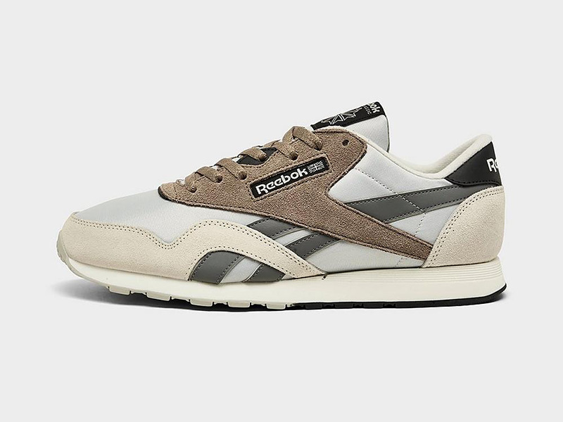 Men's Reebok Classic Nylon Casual Shoes in Taupe